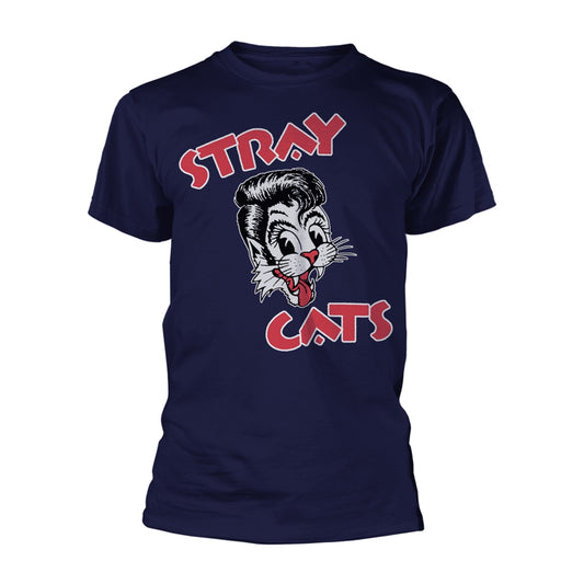 Stray Cats - Cat Logo (navy) - T-shirt - PHD