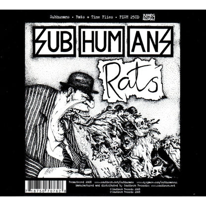 Subhumans - Time Flies + Rats - CD DIGIPAK - Pirates Press Records - Image 2