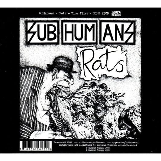 Subhumans - Time Flies + Rats - CD DIGIPAK - Pirates Press Records - Image 2