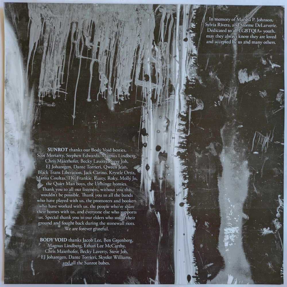 Sunrot - Body Void - Split - LP COLOURED - Riff Merchant Records - Image 4