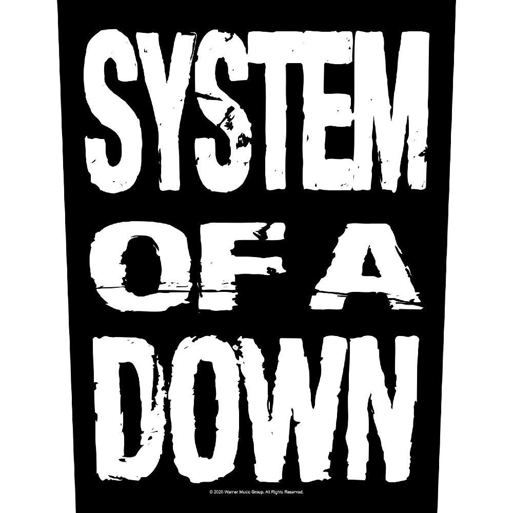 System Of A Down - Stacked Logo - BACKPATCH - Razamataz