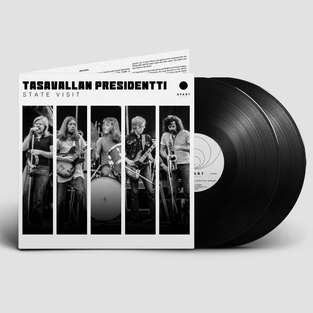 Tasavallan Presidentti - State Visit - Live In Sweden 1973 - DOUBLE LP GATEFOLD - Svart Records