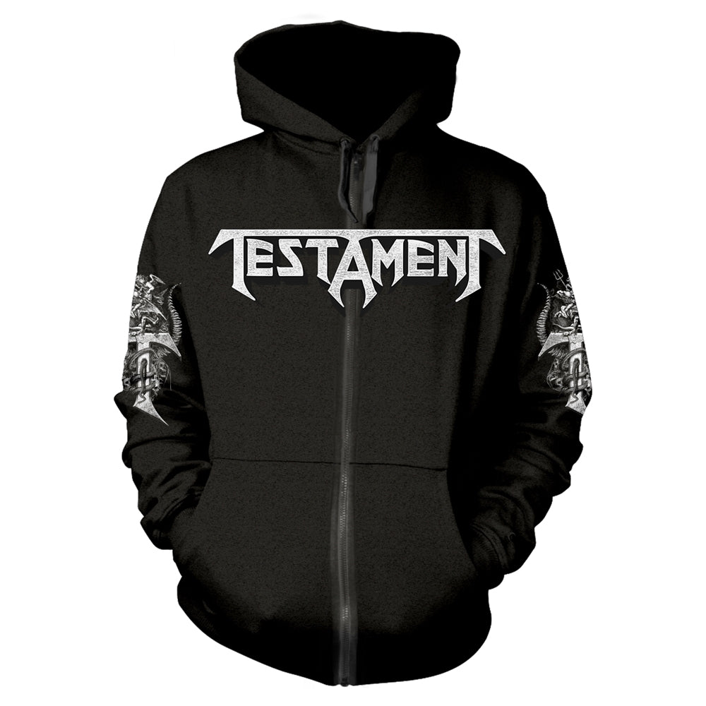 Testament - Pitchfork Horns - Hooded Sweat Shirt Zip - PHD