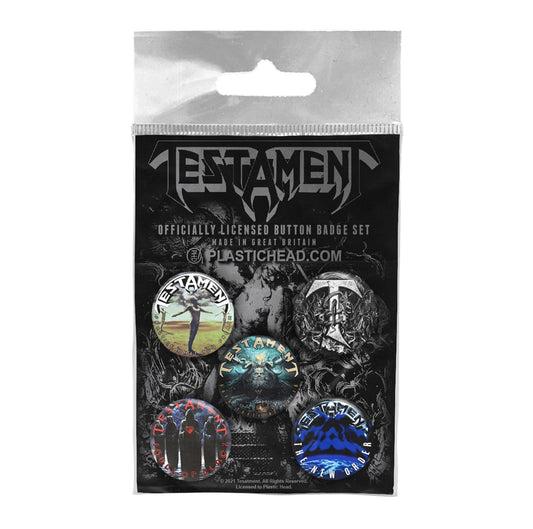 Testament - Testament - BUTTON BADGE SET - PHD