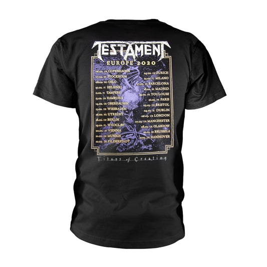 Testament - Titans Of Creation Europe 2020 Tour (colour) - T-shirt - PHD - Image 2