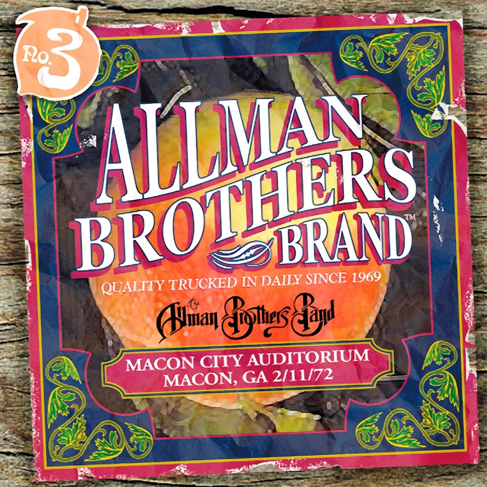 The Allman Brothers Band - Macon City Auditorium 2-11-72 - CD - Allman Brothers Band Recording Company (2015 Deal)