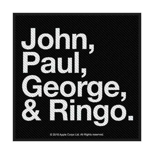 The Beatles - John, Paul, George & Ringo - Patch - Razamataz