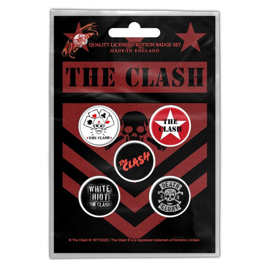 The Clash - London Calling - BUTTON BADGE SET - Razamataz