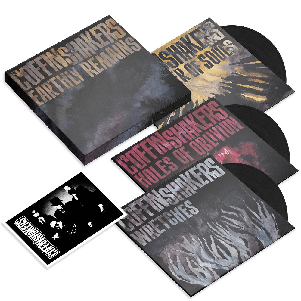 The Coffinshakers - Earthly Remains - 3x7" Vinyl Box Set - Svart Records