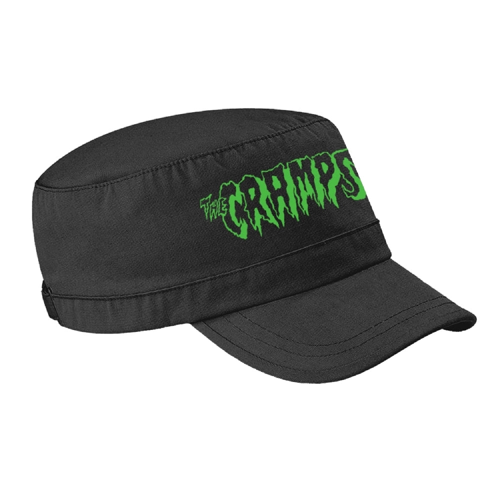 The Cramps - Green Logo - Military Cap - PHD