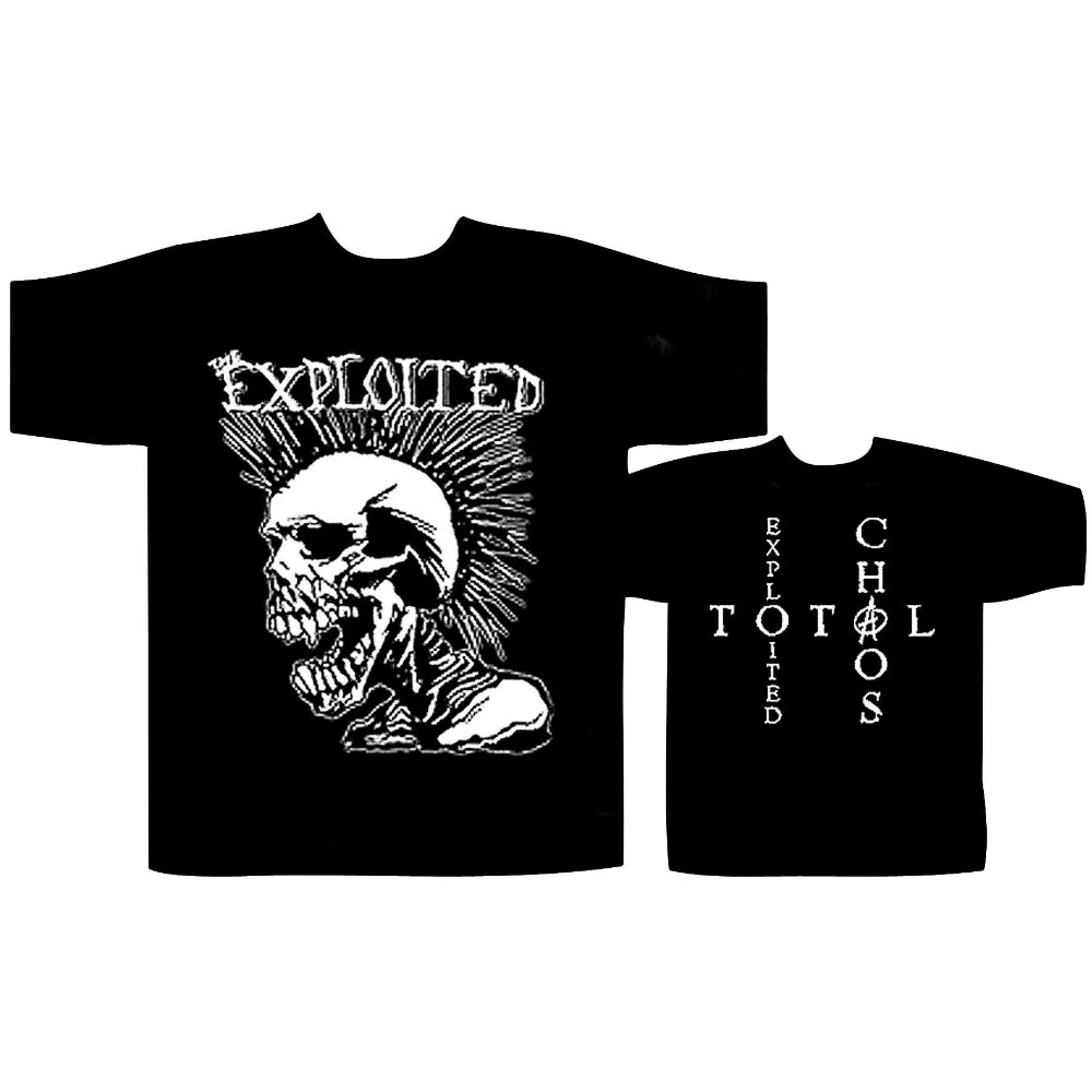 The Exploited - Mohican Skull - T-shirt - Razamataz