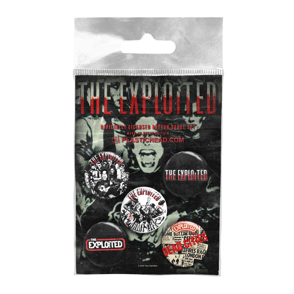 The Exploited - The Exploited 1 - BUTTON BADGE SET - PHD