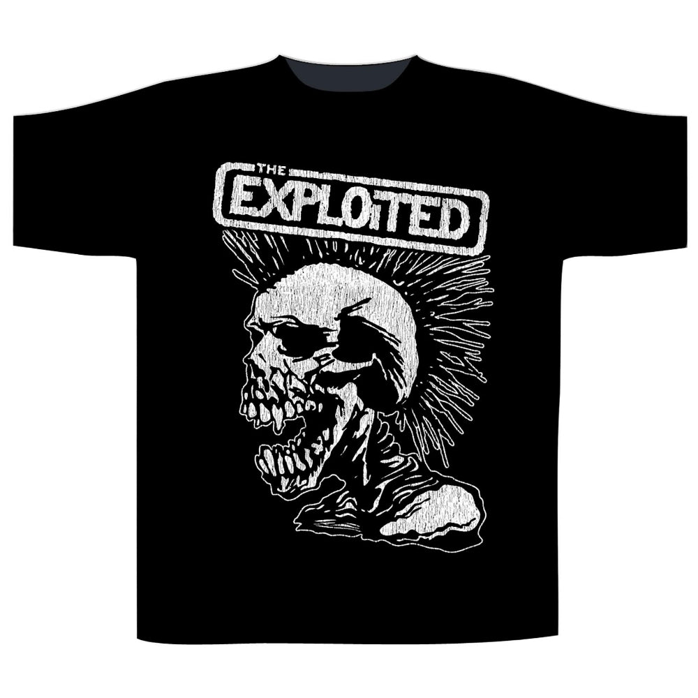 The Exploited - Vintage Skull - T-shirt - Razamataz