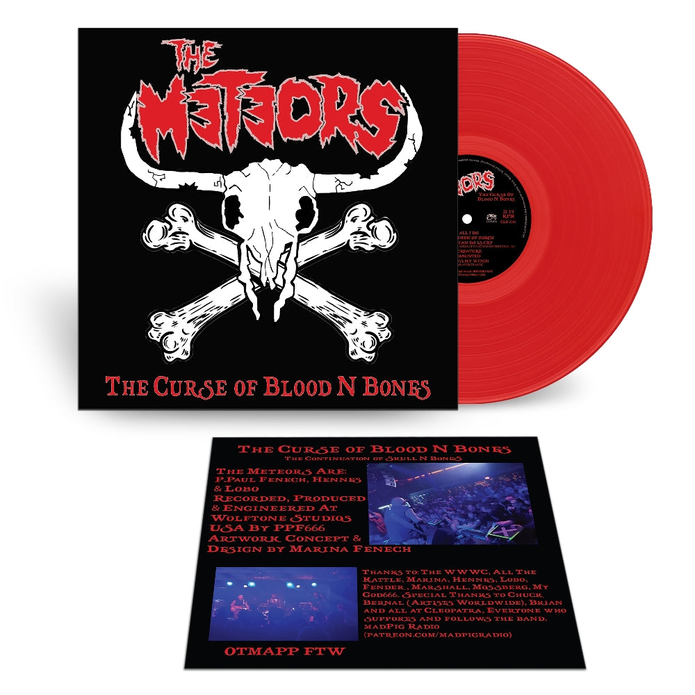 The Meteors - The Curse Of Blood N Bones - LP COLOURED - Cleopatra Records