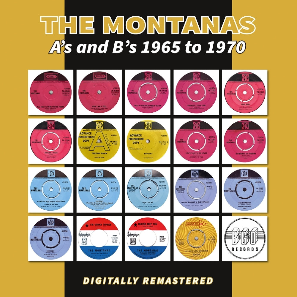 The Montanas - A's And B's 1965 To 1970 - LP - BGO records