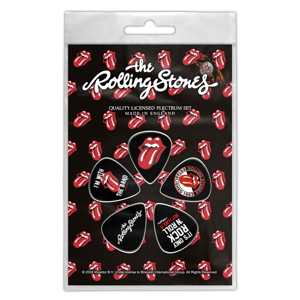 The Rolling Stones - Tongue - Guitar Pick Set - Razamataz