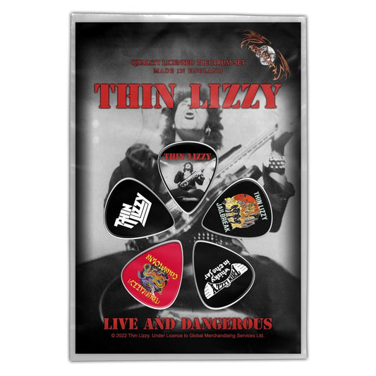 Thin Lizzy - Live and Dangerous - Guitar Pick Set - Razamataz