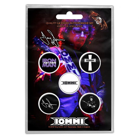 Tony Iommi - Iommi - BUTTON BADGE SET - Razamataz