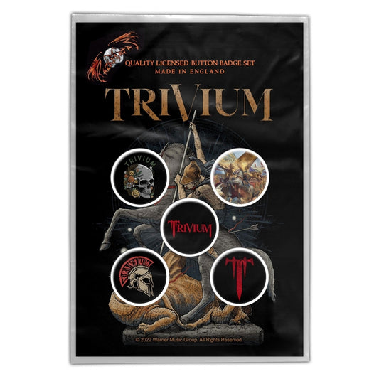 Trivium - In The Court Of The Dragon - BUTTON BADGE SET - Razamataz