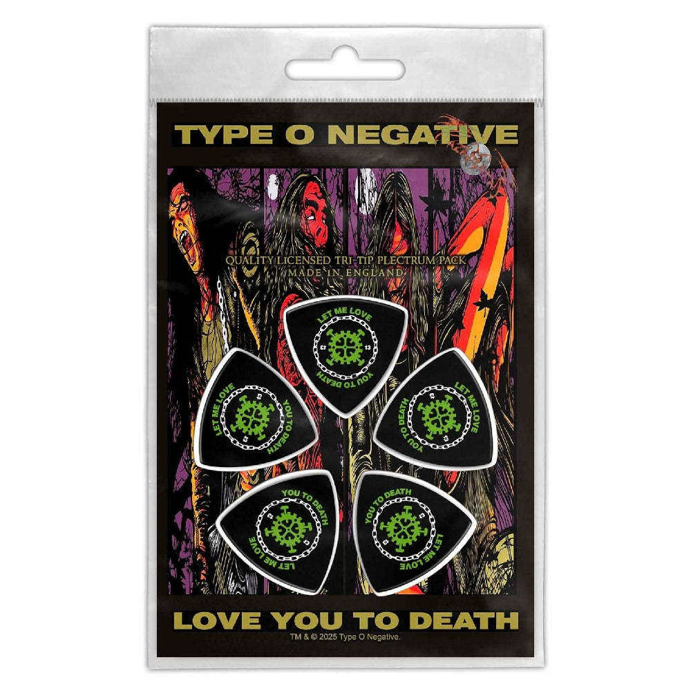 Type O Negative - Love You To Death - Guitar Pick Set - Razamataz