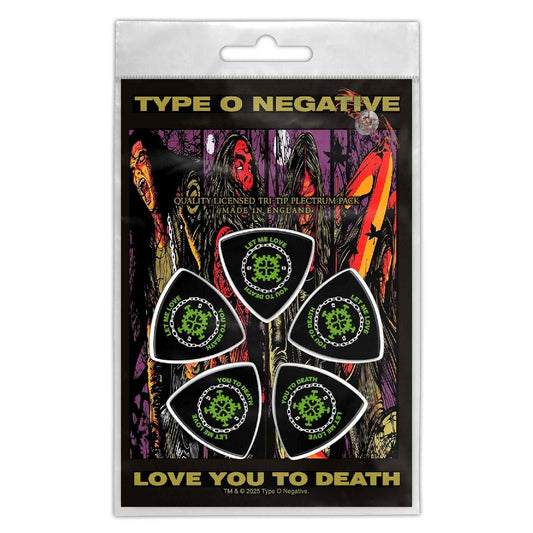 Type O Negative - Love You To Death - Guitar Pick Set - Razamataz