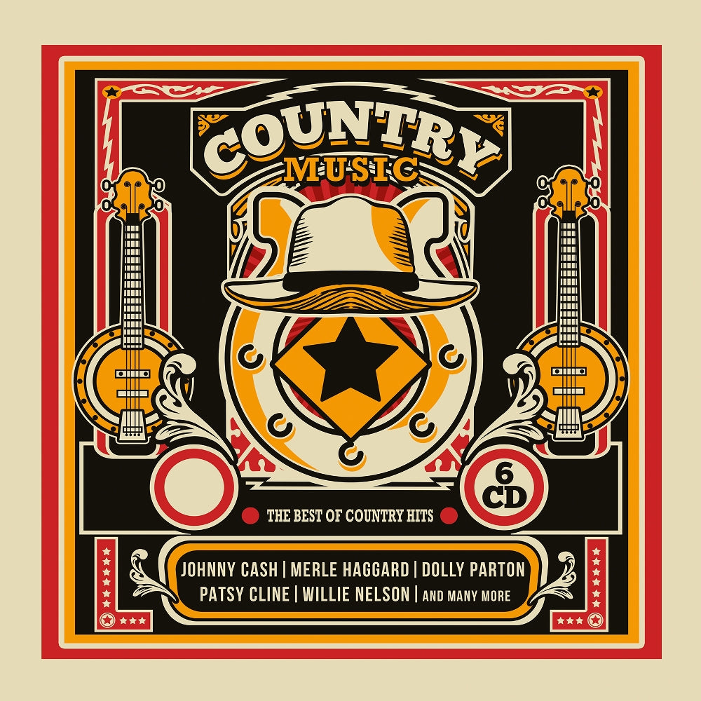Various Artists - Country Music - The Best Of Country Hits - 6CD DIGISLEEVE - Blueline