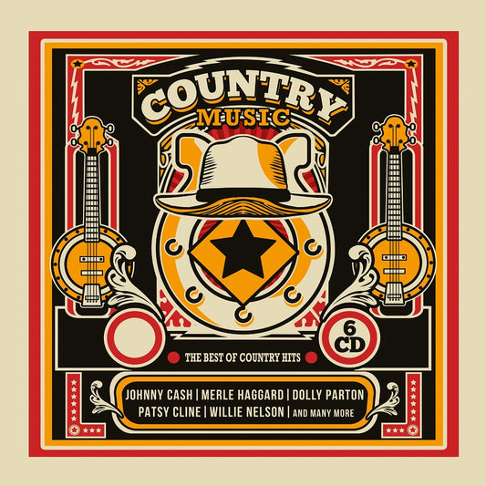 Various Artists - Country Music - The Best Of Country Hits - 6CD DIGISLEEVE - Blueline