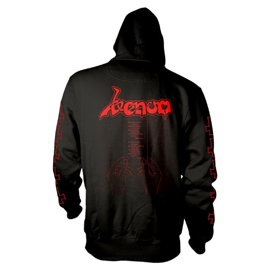 Venom - At War With Satan (Red) - Hooded Sweat Shirt - PHD - Image 2