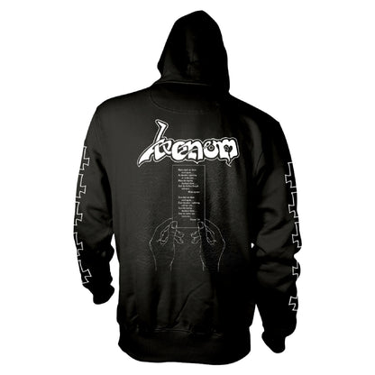 Venom - At War With Satan (White) - Hooded Sweat Shirt - PHD - Image 2