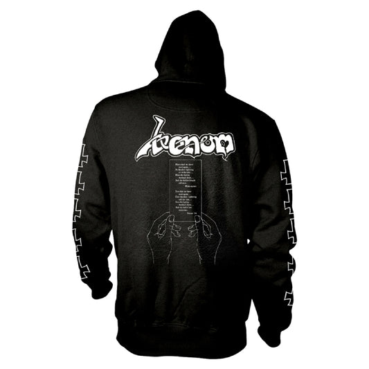 Venom - At War With Satan (White) - Hooded Sweat Shirt Zip - PHD - Image 2