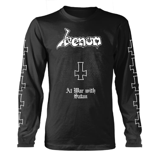 Venom - At War With Satan (White) - Long Sleeve - PHD