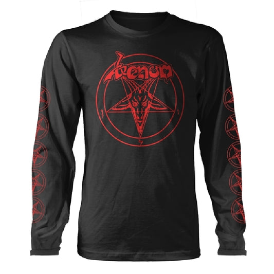 Venom - Baphomet Pentagram (Red) - Long Sleeve - PHD