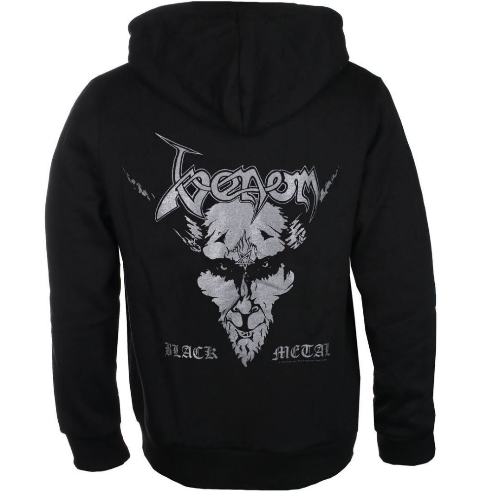Venom - Black Metal - Hooded Sweat Shirt Zip - Razamataz - Image 2