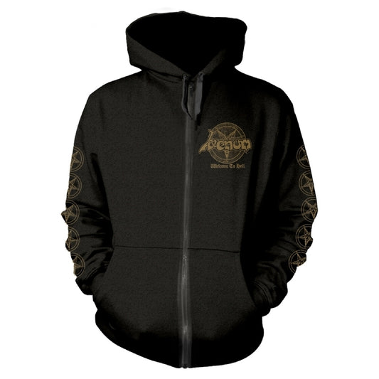 Venom - Welcome To Hell (gold) - Hooded Sweat Shirt Zip - PHD