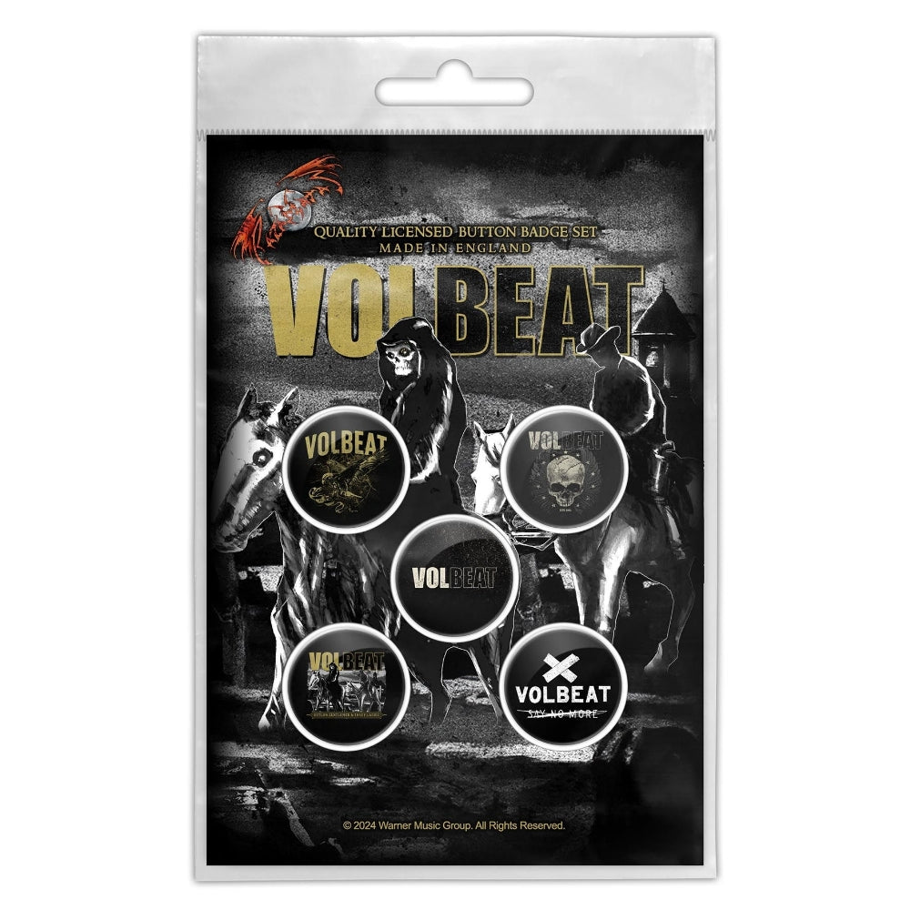 Volbeat - Outlaw Gentlemen - BUTTON BADGE SET - Razamataz