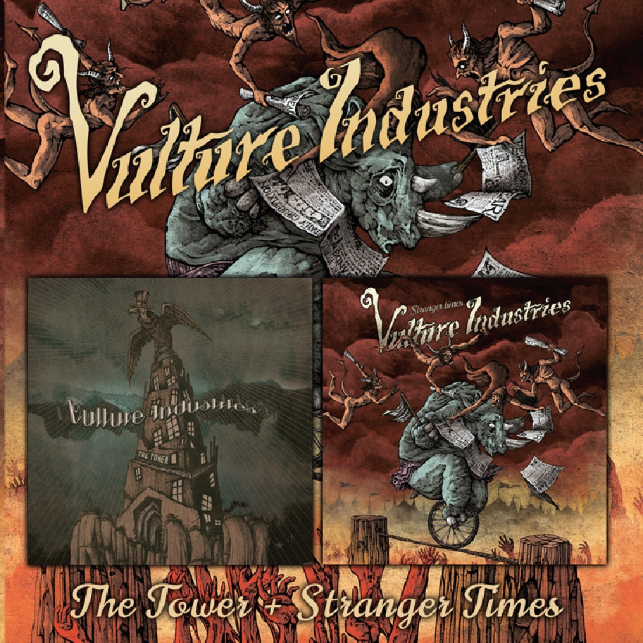 Vulture Industries - The Tower + Stranger Times - DOUBLE CD - Back on Black