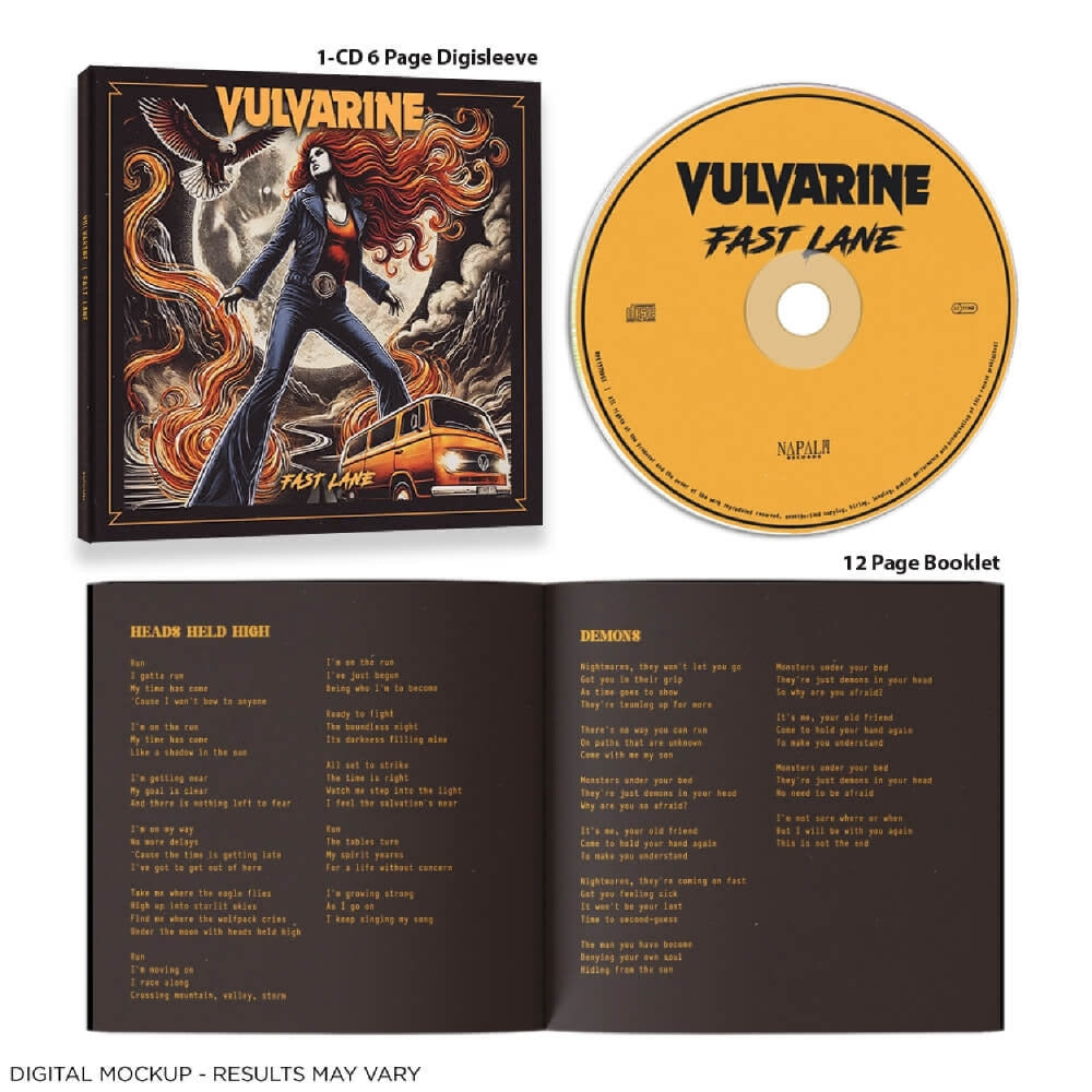 Vulvarine - Fast Lane - CD DIGISLEEVE - Napalm Records - Image 2