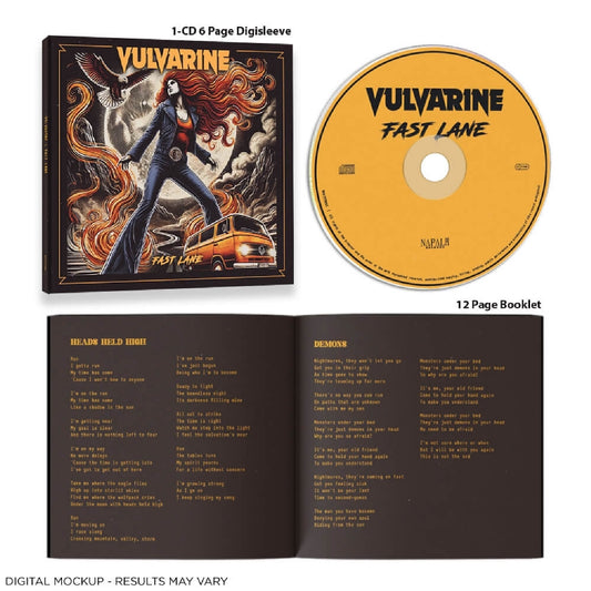 Vulvarine - Fast Lane - CD DIGISLEEVE - Napalm Records - Image 2