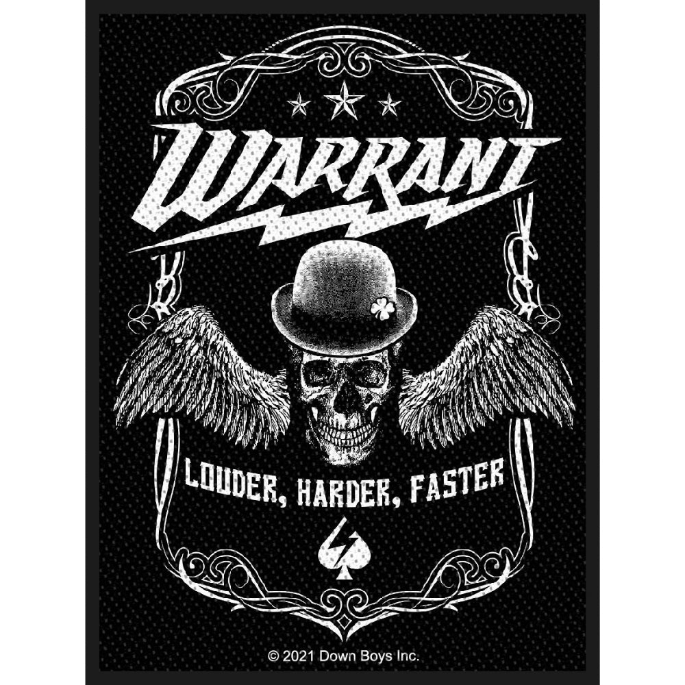 Warrant - Louder harder faster - Patch - Razamataz