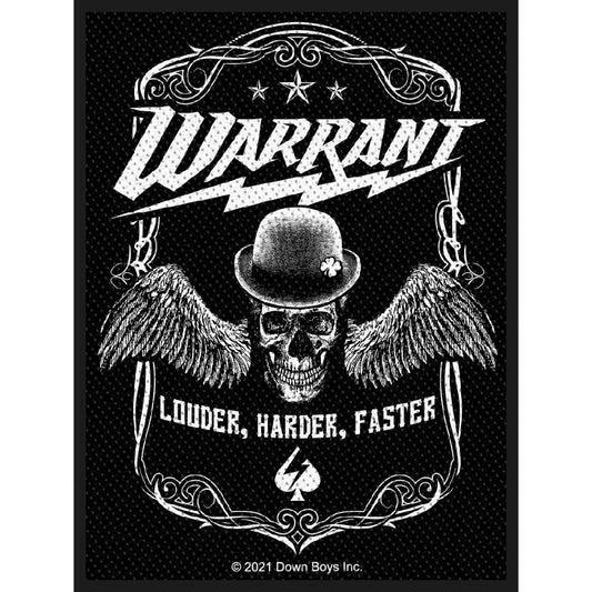Warrant - Louder harder faster - Patch - Razamataz