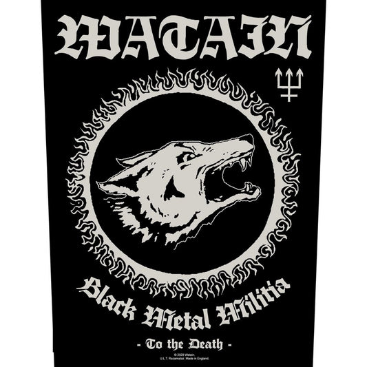 Watain - Black Metal Militia - BACKPATCH - Razamataz