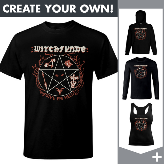Witchfynde - Give 'Em Hell Pentagram - Merchandising