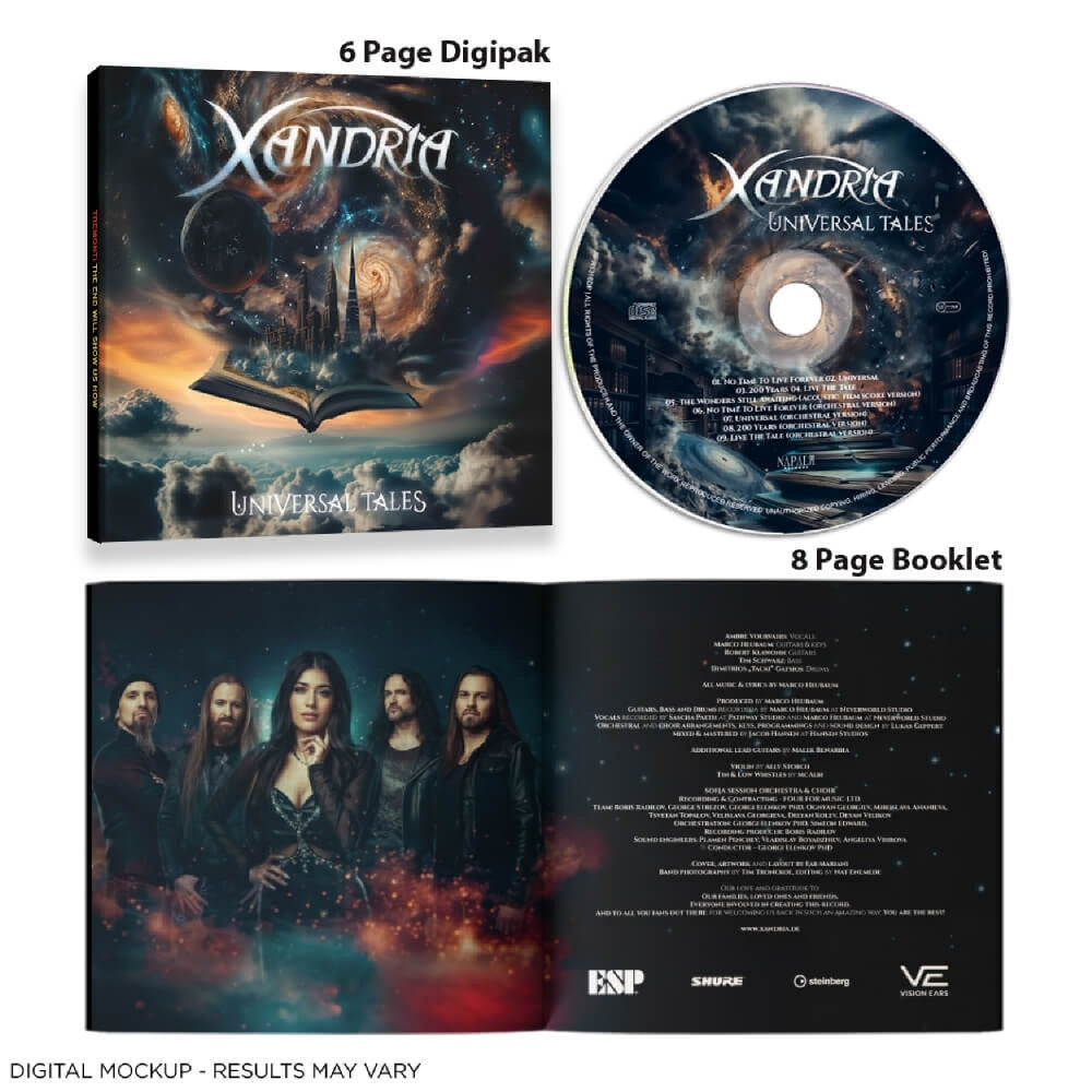 Xandria - Universal Tales - CD DIGIPAK - Napalm Records - Image 2